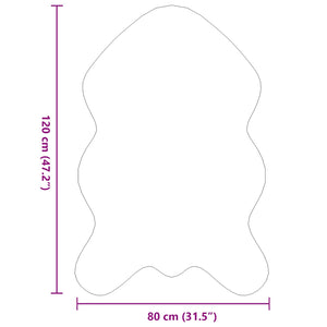 Fusk-kaninpälsmatta Olite Rosa 80 x 120 cm Polyester