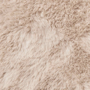 Fusk-kaninpälsmatta Olite Taupe Ø 100 cm Polyester