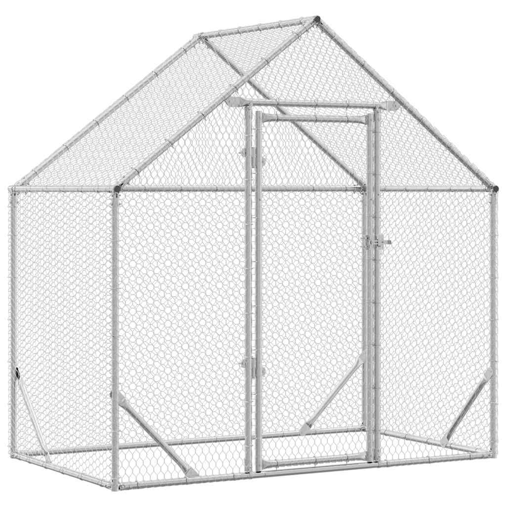 Hönshus Silver 170 x 100 x 177 cm Galvaniserat Stål