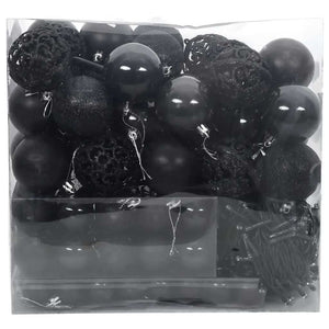 Julprydnad Set med 300 LED-lampor 120 pcs Svart Plast