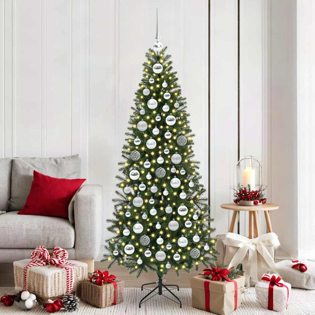 Julprydnad Set med 300 LED-lampor 120 pcs Silver Plast