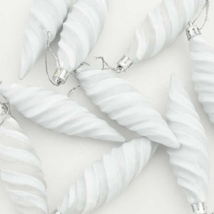 Jul Spiralformad Kula 40 pcs Vit Plast