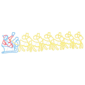 LED Juldekoration Flerfärgsdesign 69 x 79 cm PVC