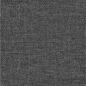 Sängram med Klädd Huvudgavel Mörkgrå 200 x 200 cm Massiv furu