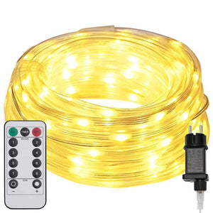 Ljuslina med 1200 LED-lampor Varmvit 50 m PVC
