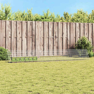 Kaninbur Silver 650 x 55 x 55 cm Galvaniserat Stål