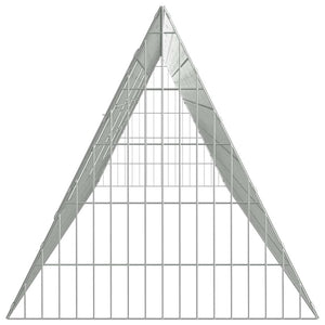 Kaninbur Silver 650 x 55 x 55 cm Galvaniserat Stål