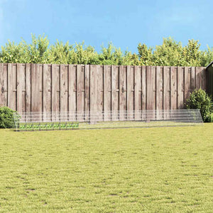 Kaninbur Silver 650 x 55 x 55 cm Galvaniserat Stål