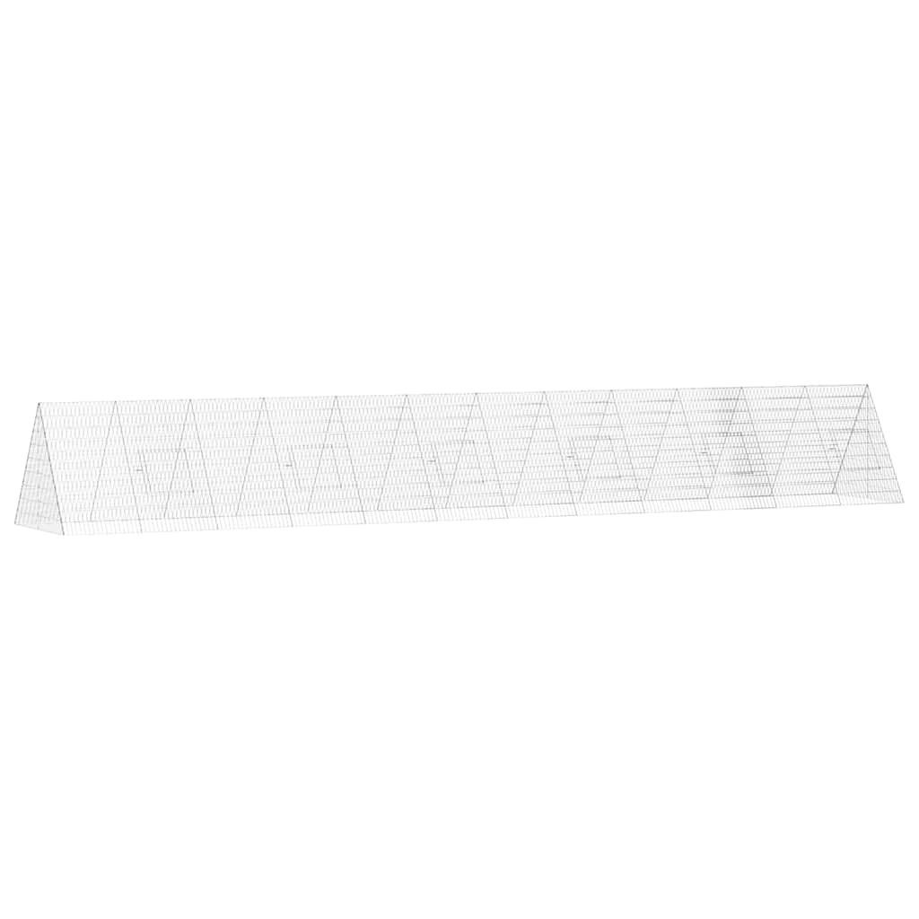 Kaninbur Silver 650 x 100 x 85 cm Galvaniserat stål