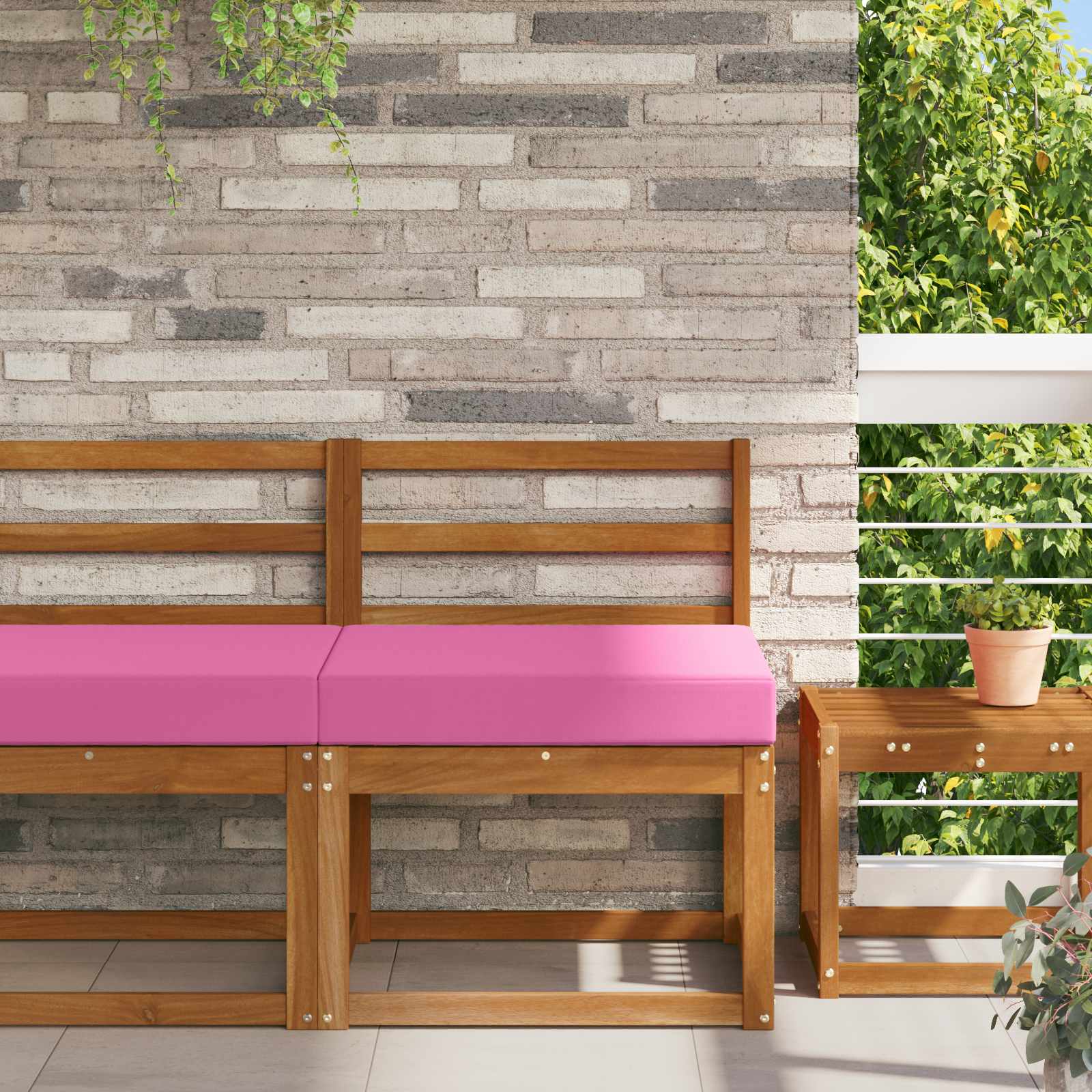 Utomhus Soffa Kudde Rosa 60 x 60 x 8 cm Polyester
