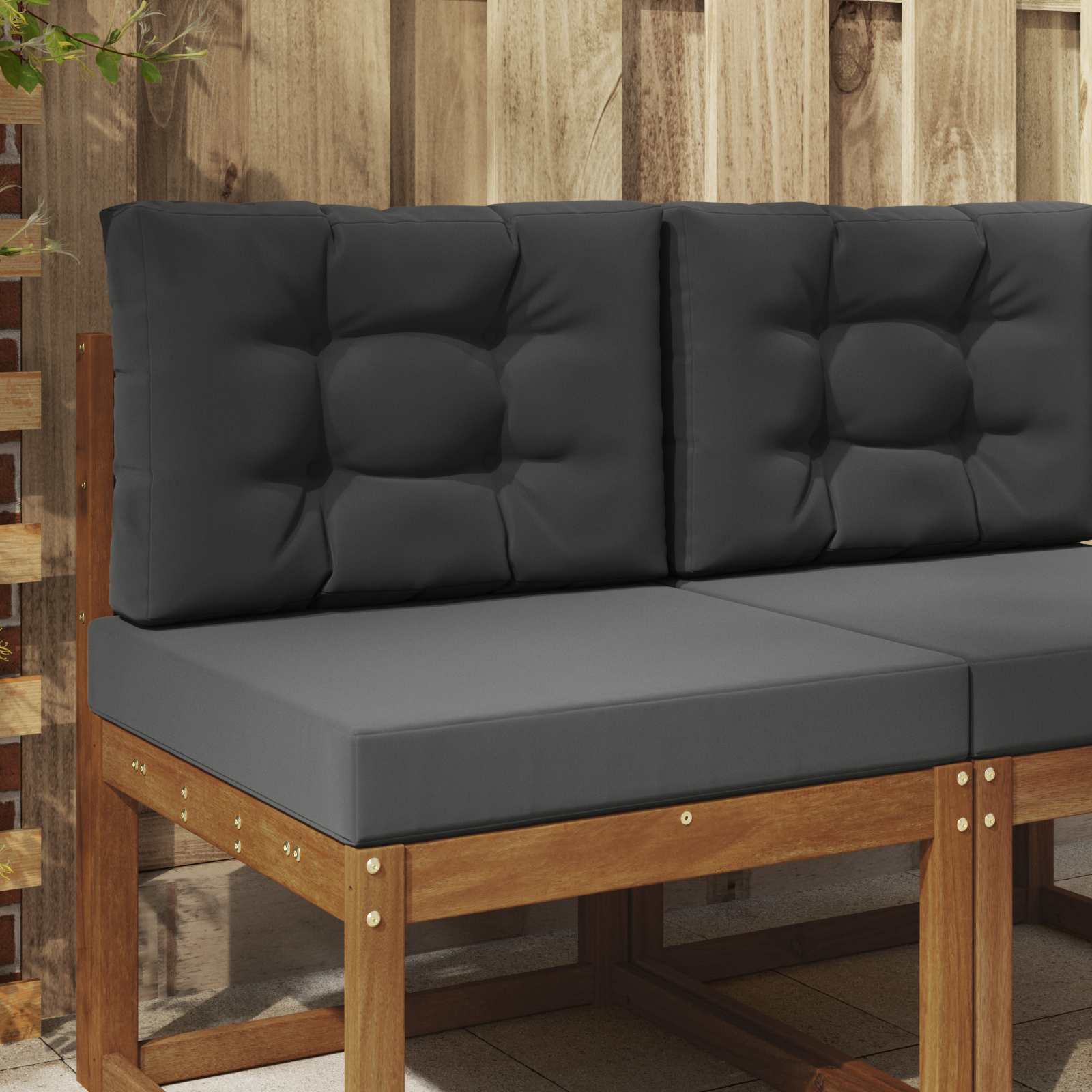 Utomhus Soffa Kudde Polyester Antracit 60 x 60 x 8 cm