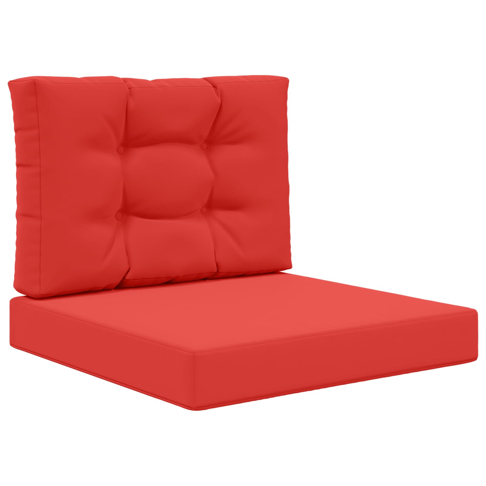 Utomhus Soffa Kudde Polyester Röd 60 x 60 x 8 cm
