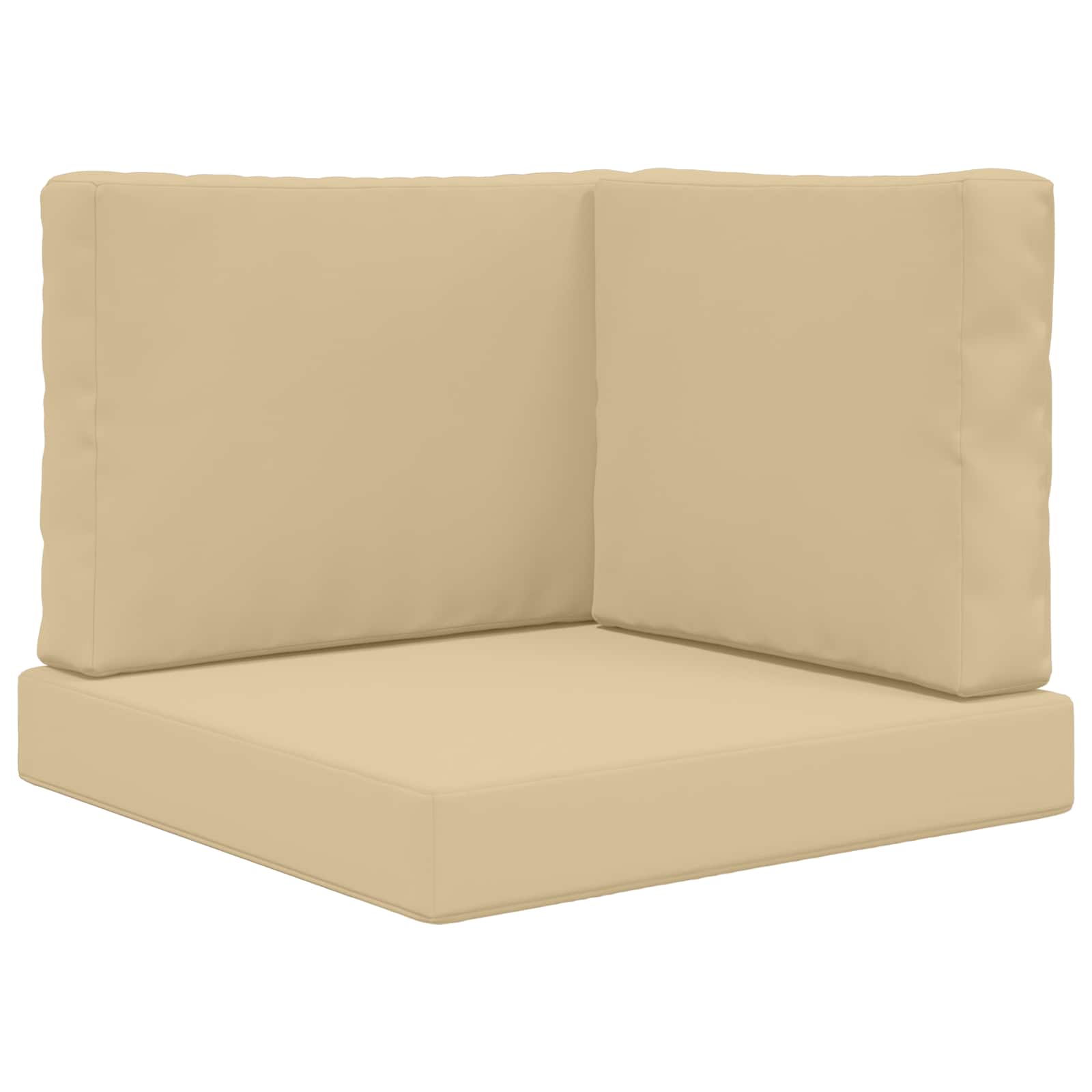 Utomhus Soffa Kudde Polyester Beige 60 x 60 x 8 cm