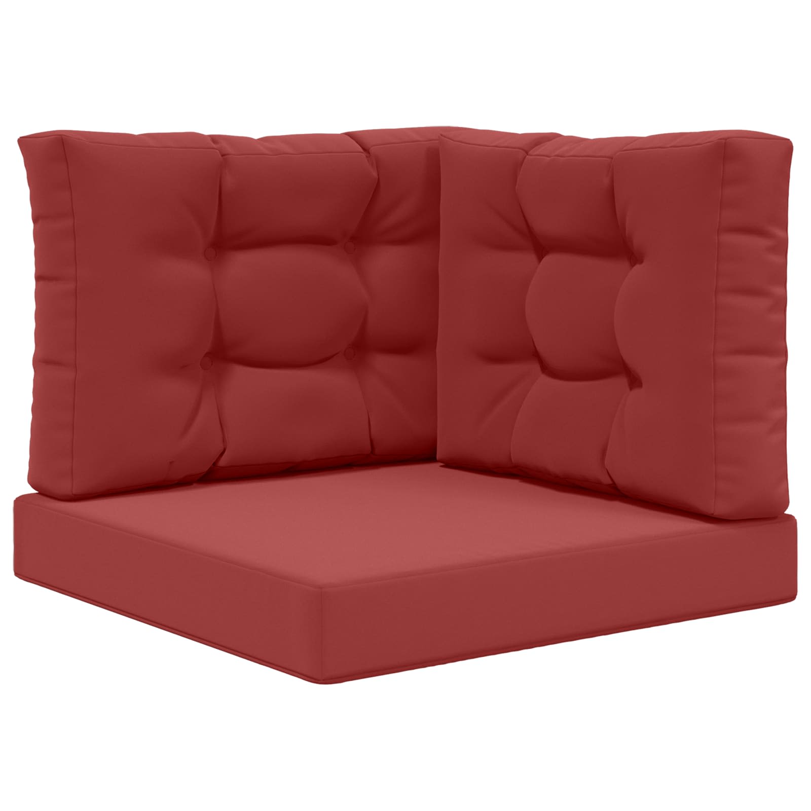 Utomhus Soffa Kudde Polyester Vinröd 60 x 60 x 8 cm