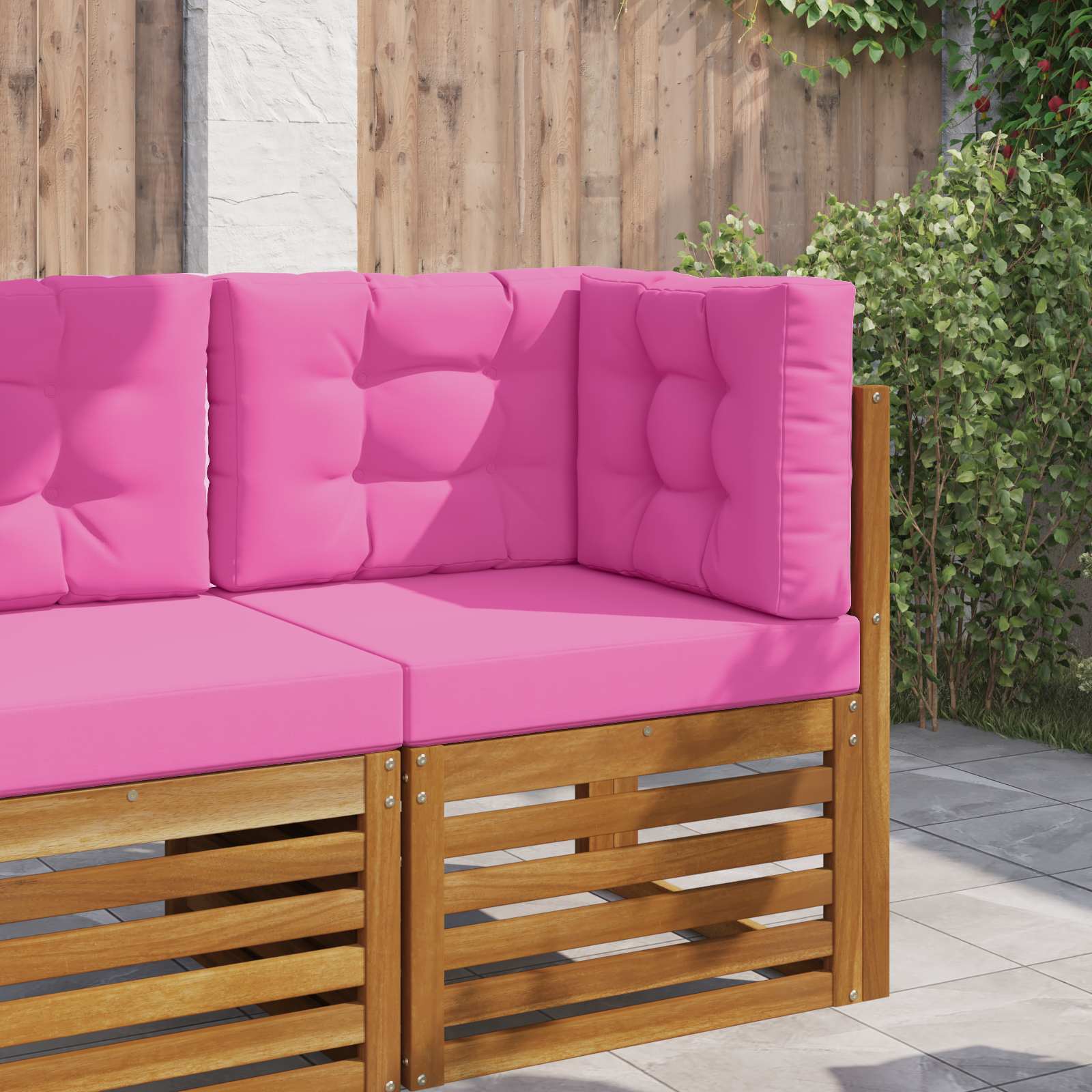 Utomhus Soffa Kudde Polyester Rosa 60 x 60 x 8 cm