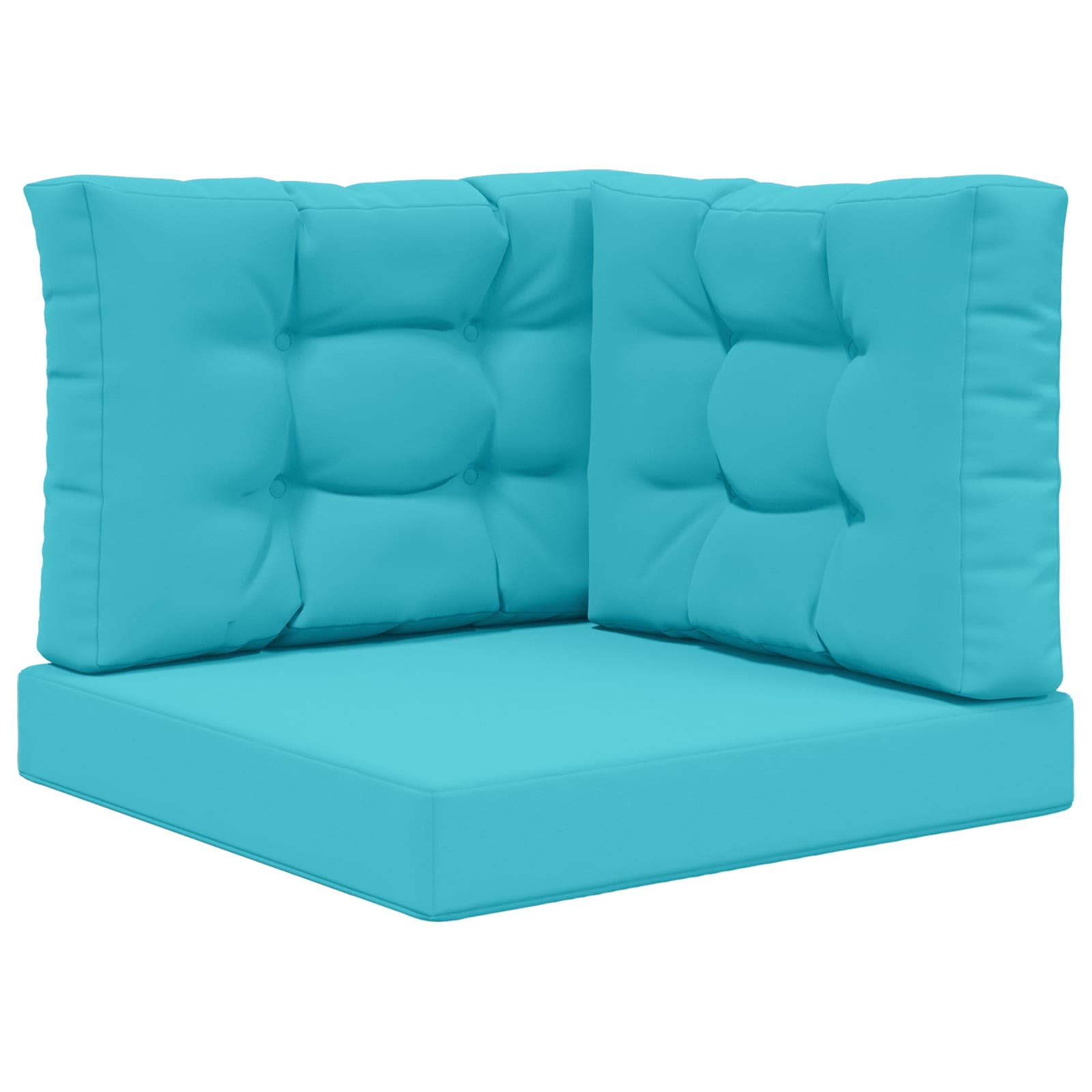 Utomhus Soffa Kudde Polyester Turkos 60 x 60 x 8 cm