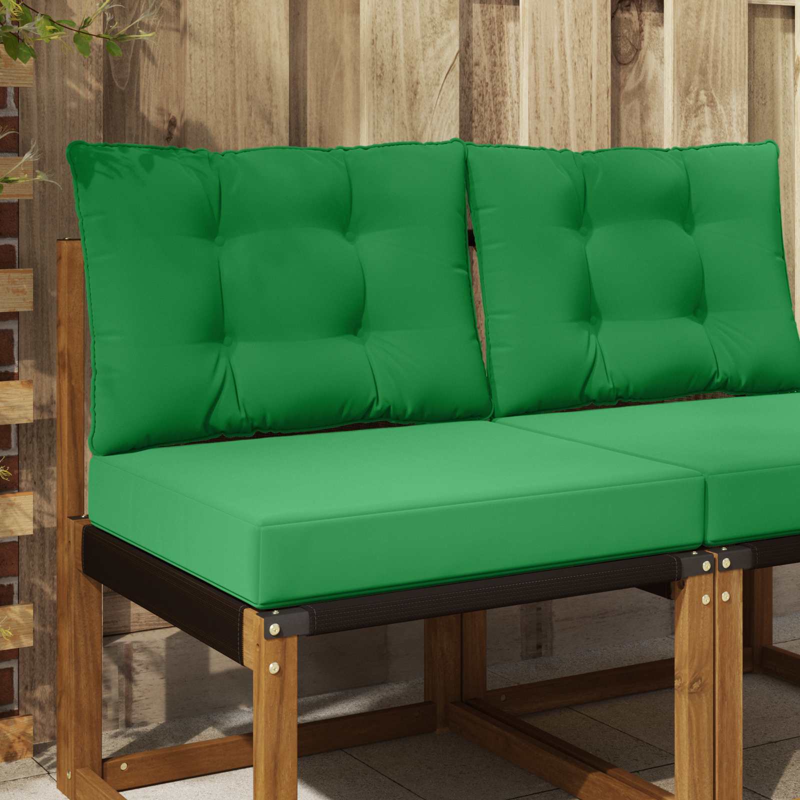 Utomhus Soffa Kudde Polyester Grön 60 x 50,5 x 8 cm