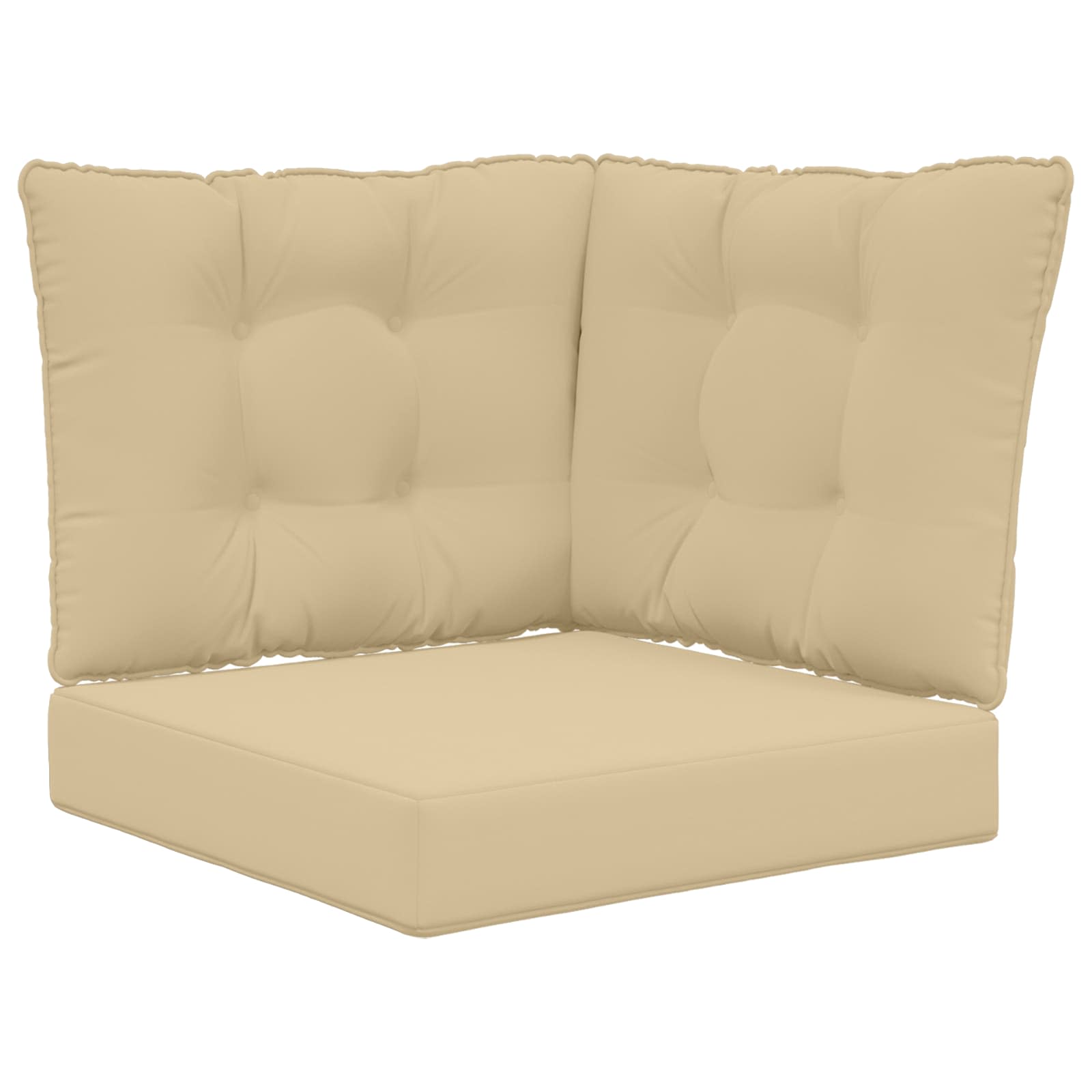 Utomhus Soffa Kudde Polyester Beige 60 x 40 x 10 cm