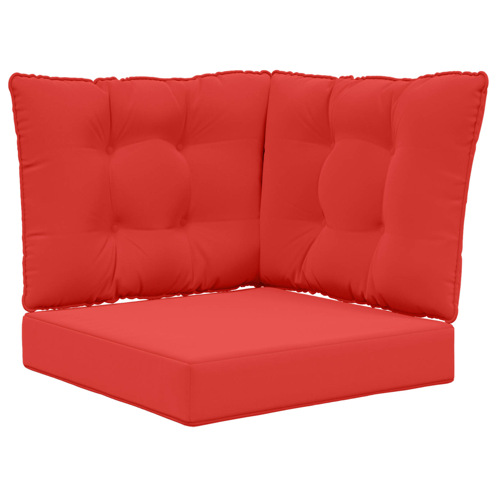 Utomhus Soffa Kudde Polyester Röd 60 x 40 x 10 cm