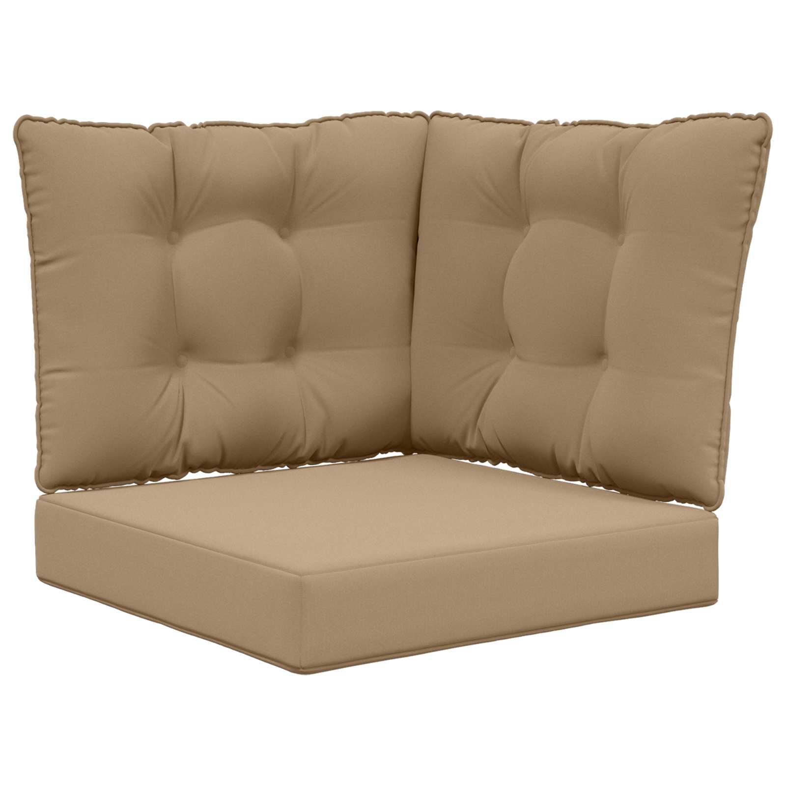 Utomhus Soffa Kudde Polyester Taupe 60 x 40 x 10 cm