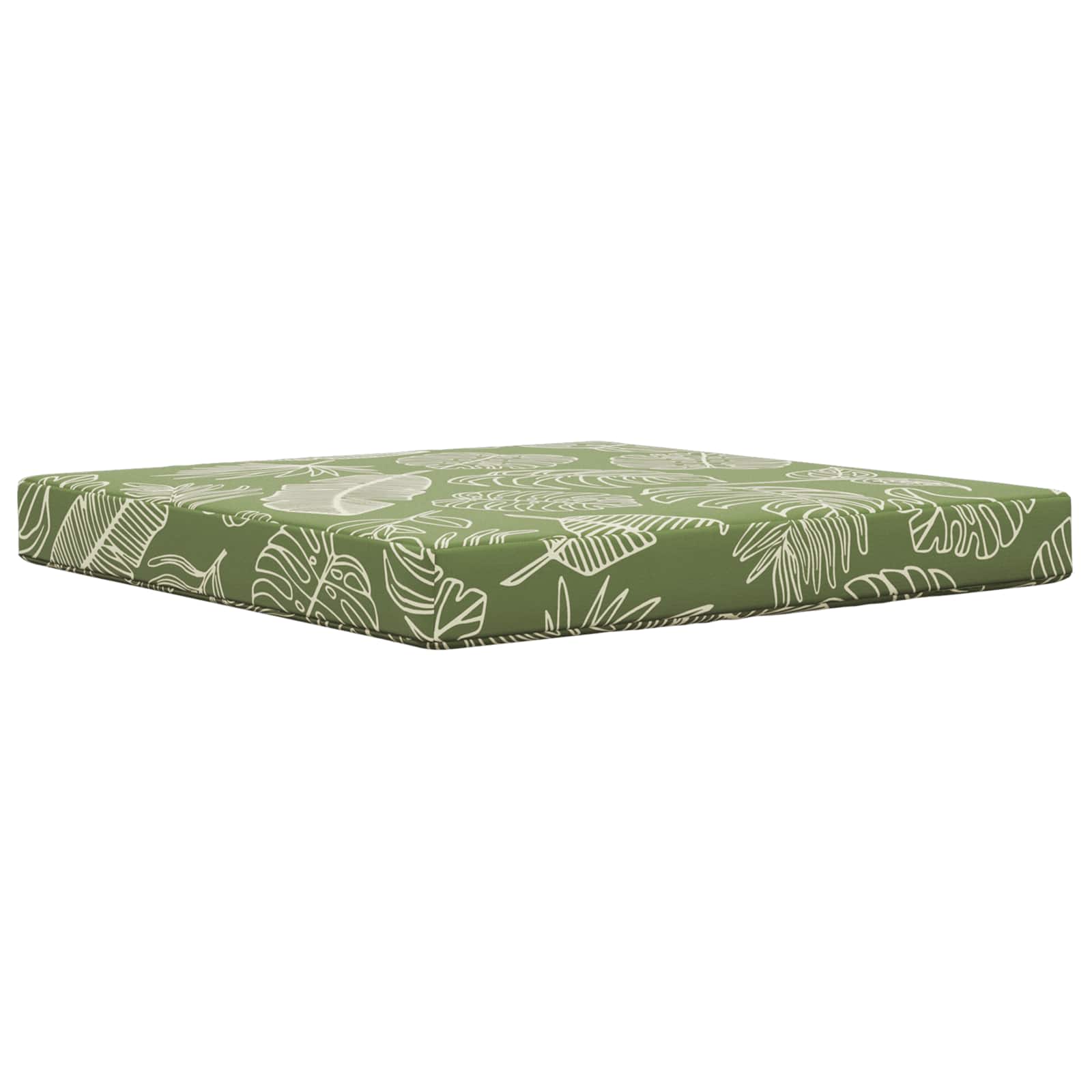 Utomhus Soffa Kudde Bladdesign 80 x 80 x 8 cm Polyester