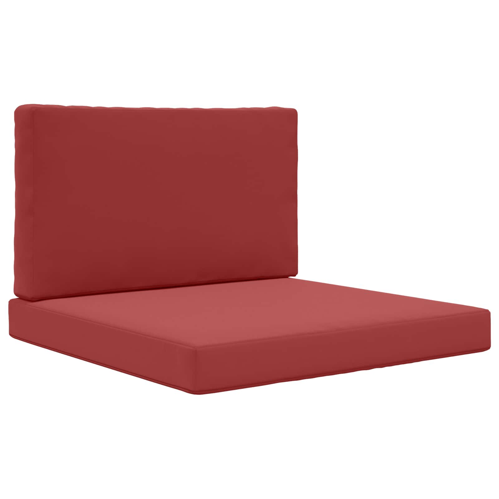 Utomhus Soffa Kudde Polyester Vinröd 80 x 80 x 8 cm