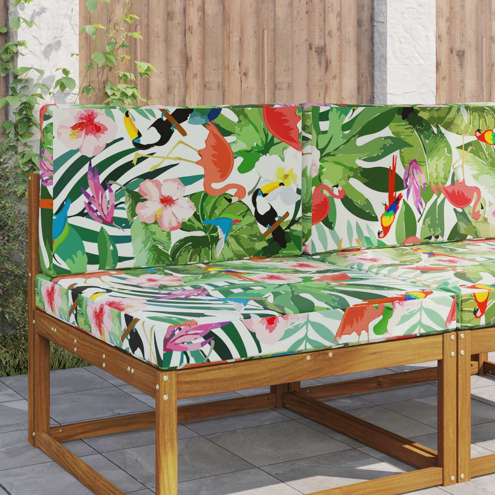 Utomhus Soffa Kudde Polyester färgstark 80 x 80 x 8 cm