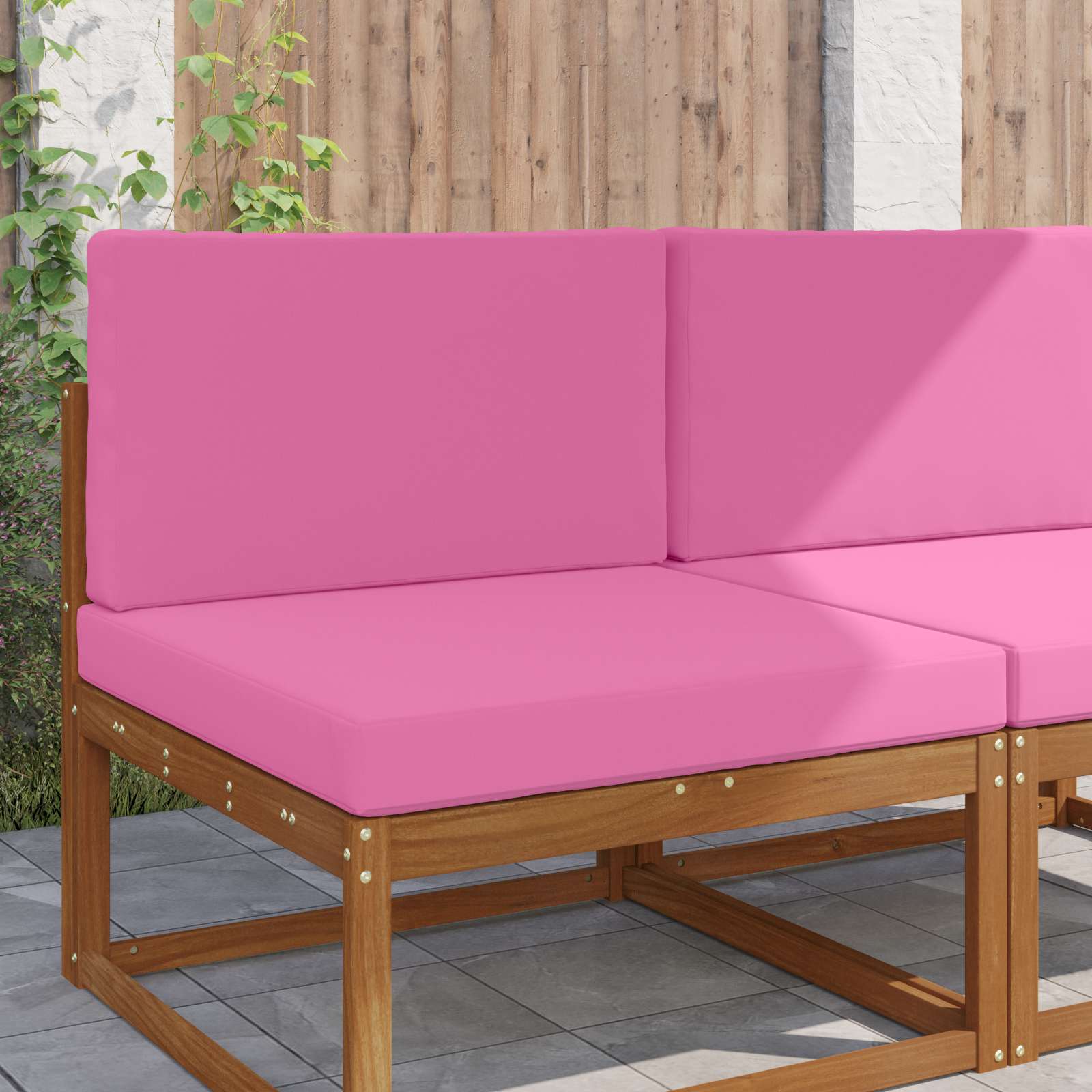 Utomhus Soffa Kudde Polyester Rosa 80 x 80 x 8 cm