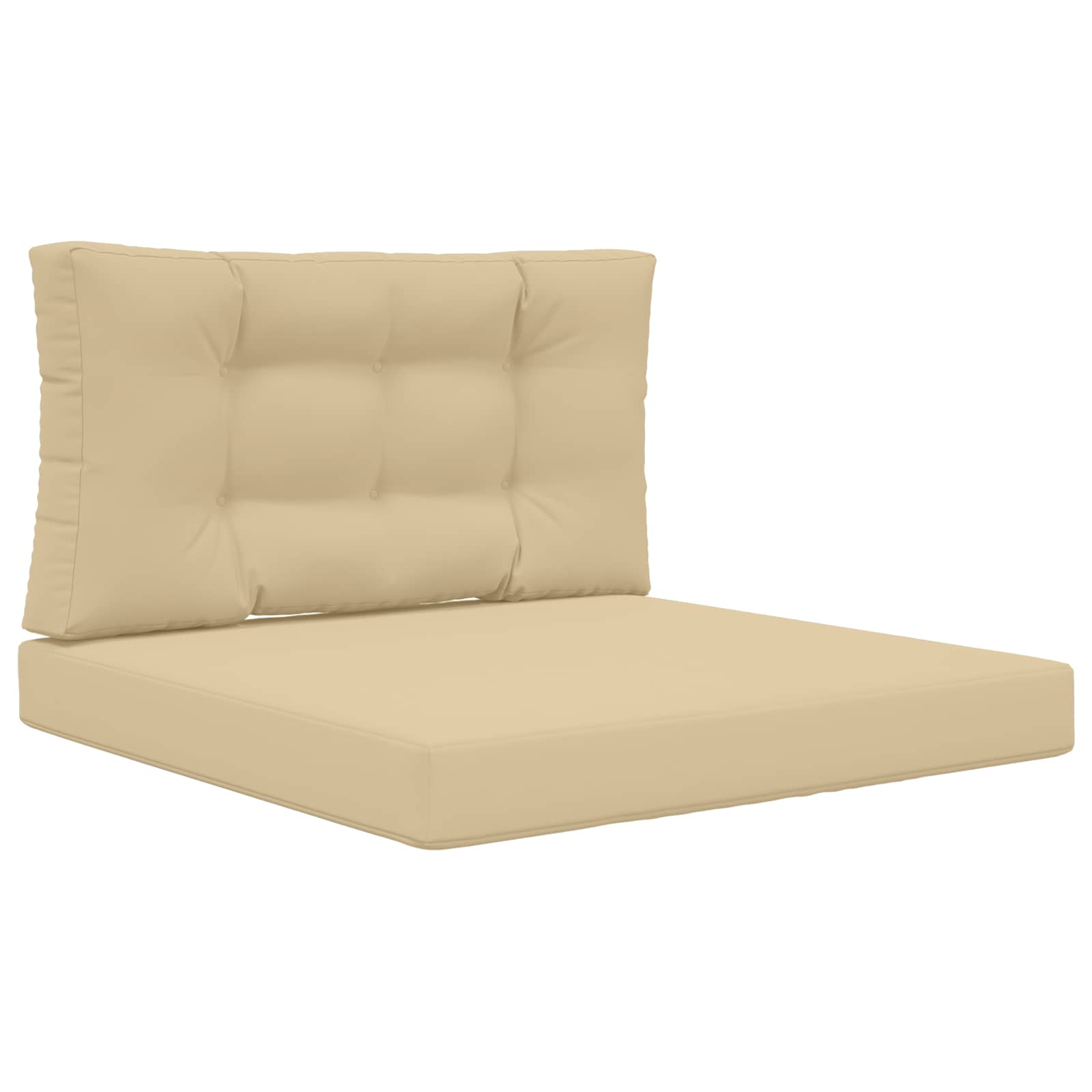 Utomhus Soffa Kudde Polyester Beige 80 x 80 x 8 cm