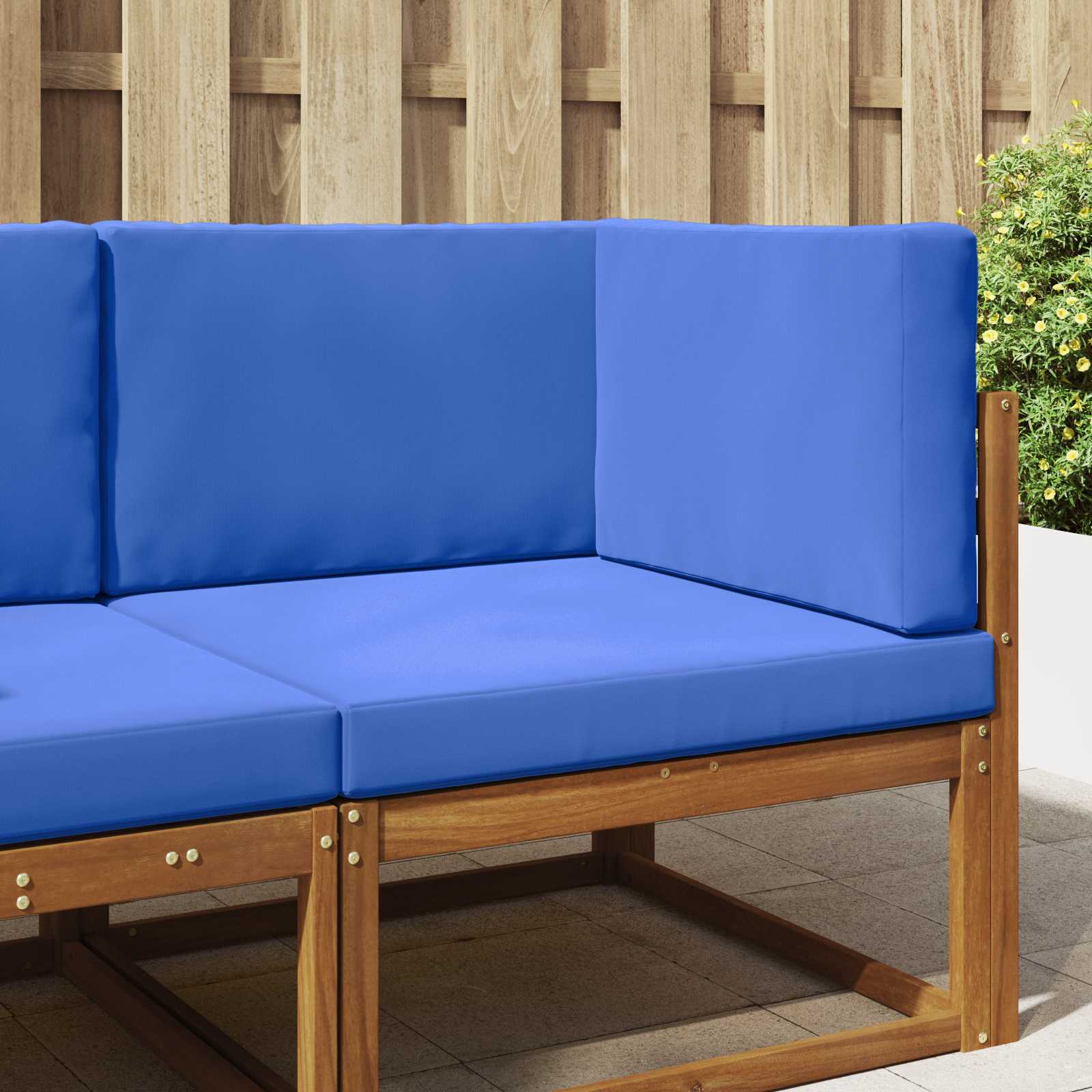 Utomhus Soffa Kudde Polyester Kungsblå 80 x 80 x 8 cm