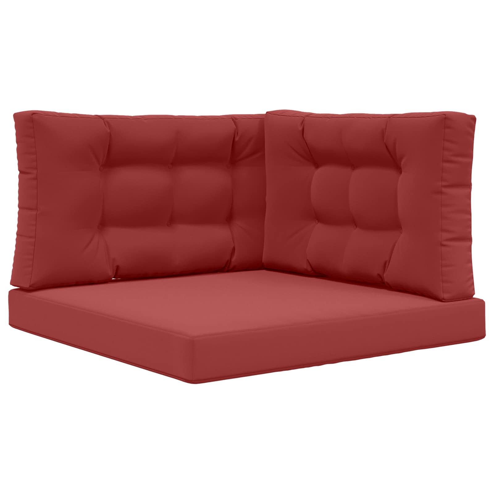 Utomhus Soffa Kudde Polyester Vinröd 80 x 80 x 8 cm