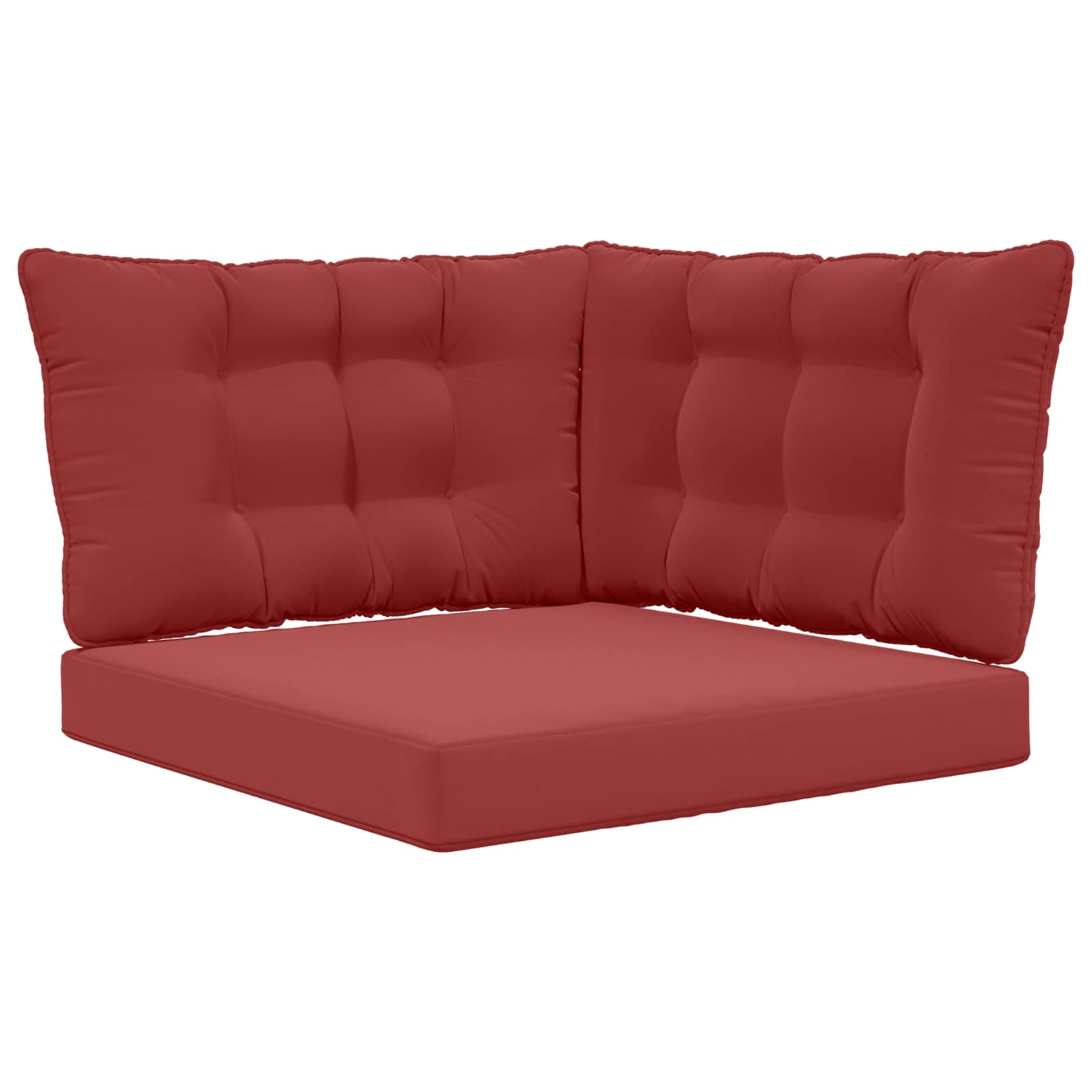 Utomhus Soffa Kudde Polyester Vinröd 80 x 43 x 10 cm