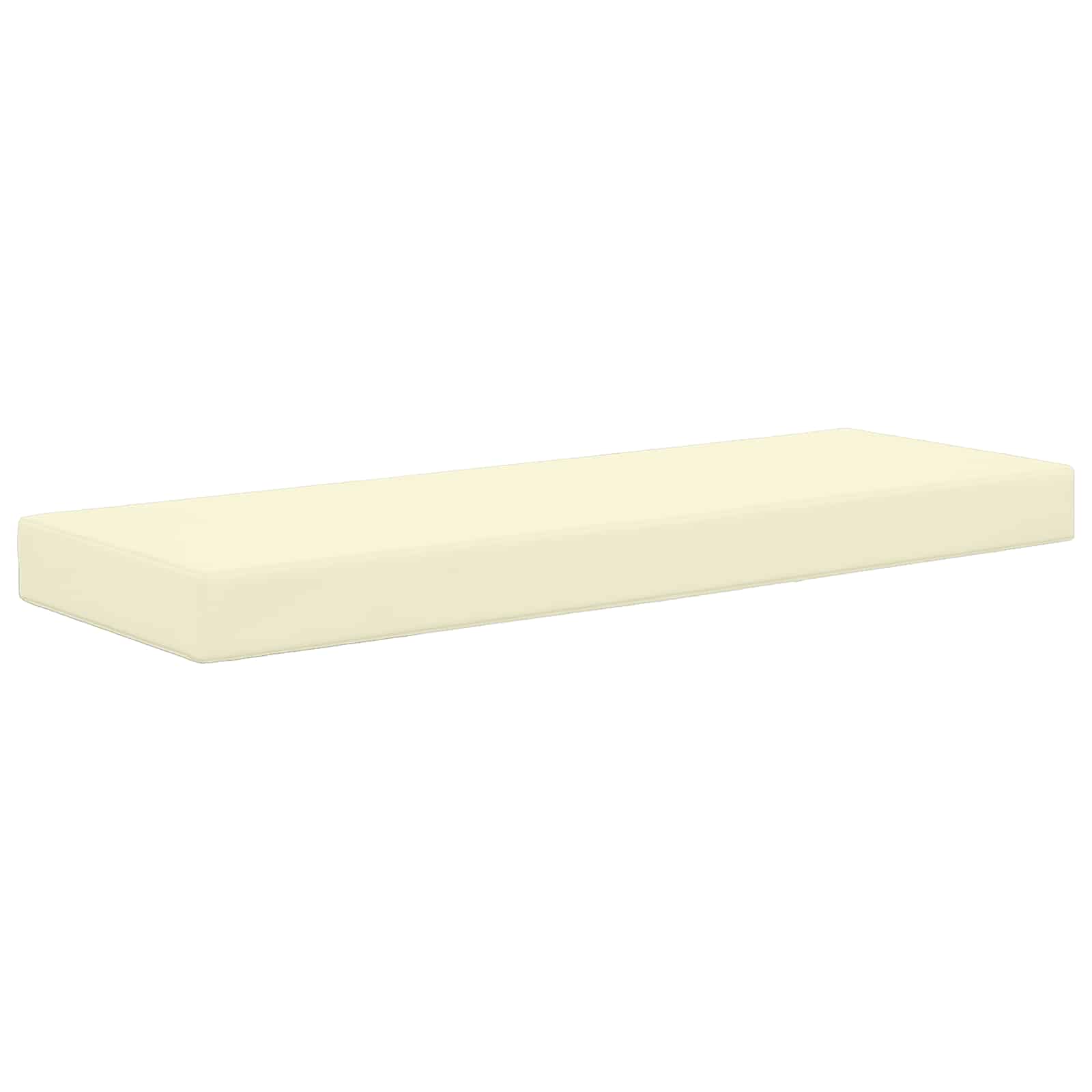 Utomhus sitskudde 100% Polyester Gräddvit 115 x 40 x 8 cm