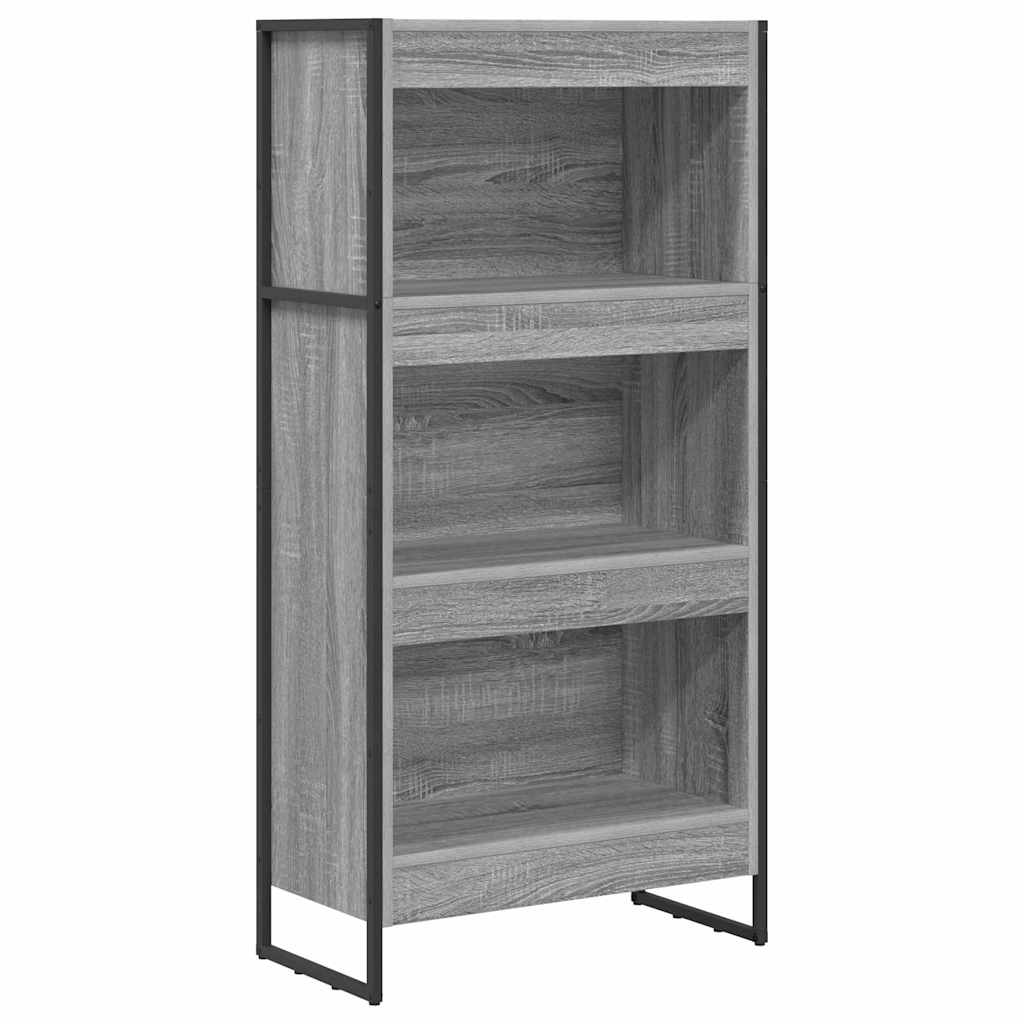 Bokskåp 60 x 30 x 121 cm Konstruerat trä Grå Sonoma