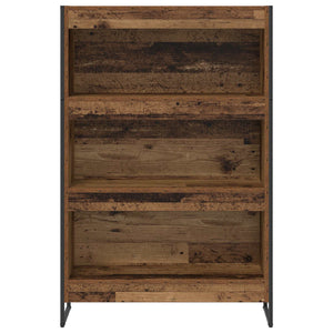 Bokskåp Gammalt trä 80 x 30 x 155 cm Konstruerat trä