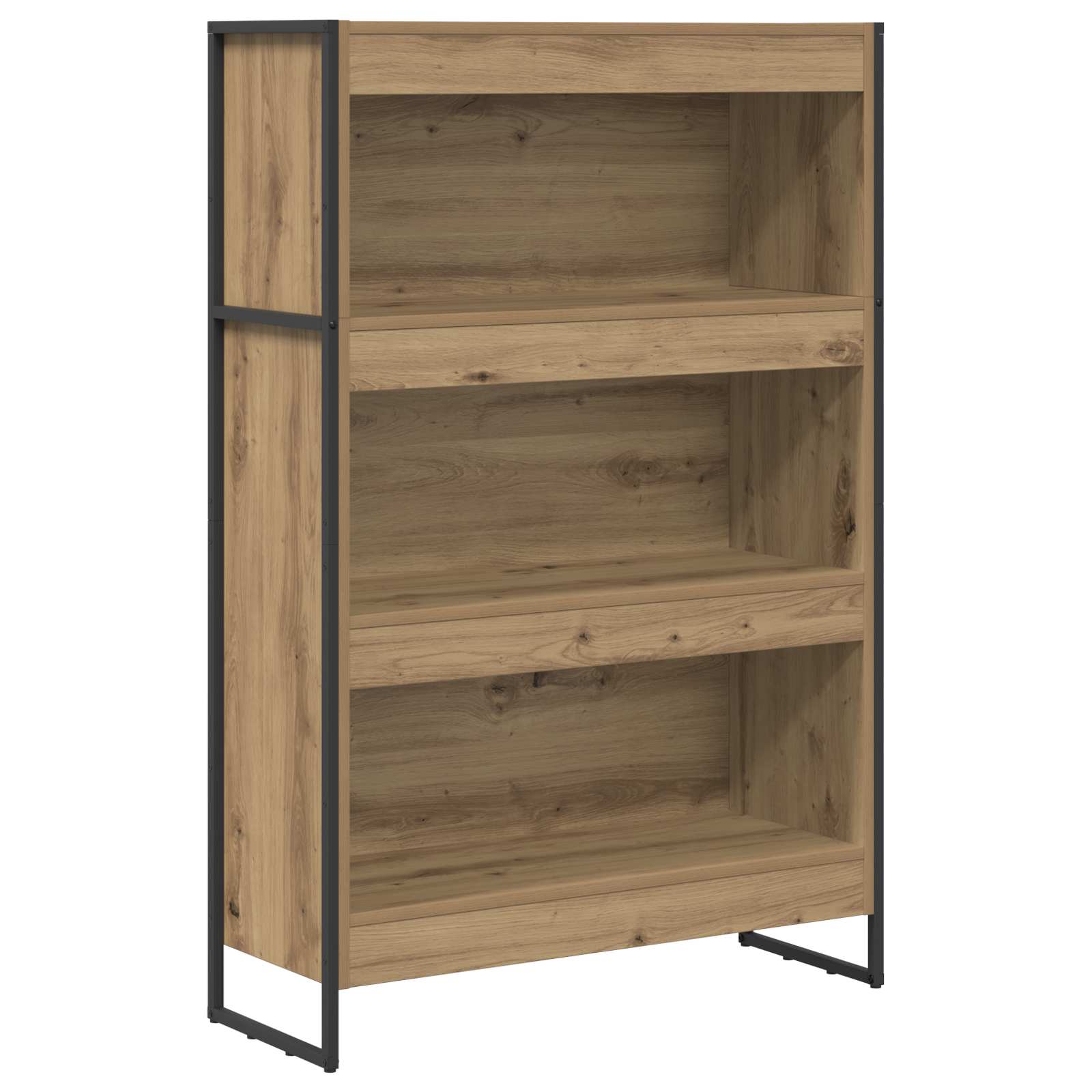 Bokskåp 80 x 30 x 121 cm Konstruerat trä Artisan Ek