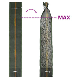 Sandsäckar 25 pcs Mörkgrön 120 x 27 cm HDPE