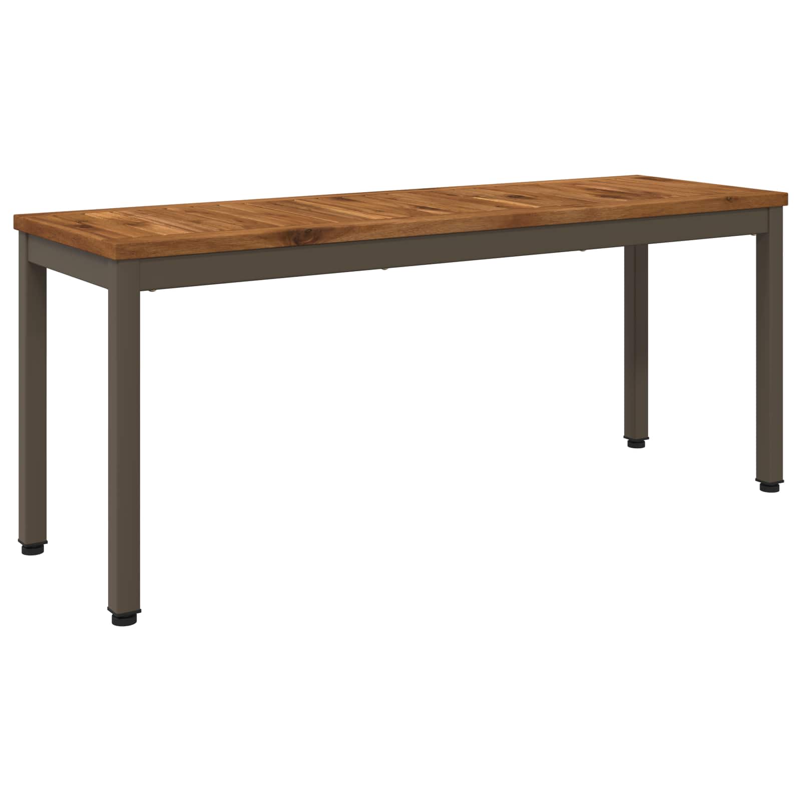 Trädgårdsbänk 108,5 x 35 x 45 cm Massivt Akaciaträ Rektangulär