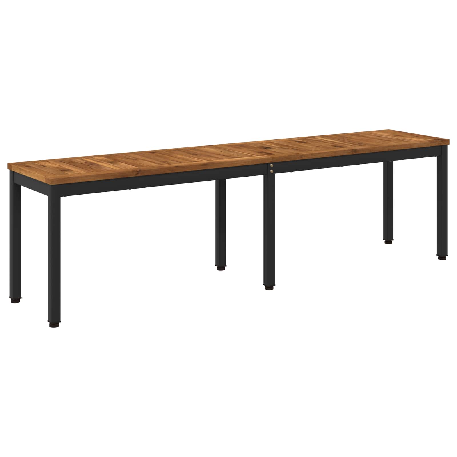 Trädgårdsbänk 161 x 35 x 45 cm Massivt Akaciaträ Rektangulär