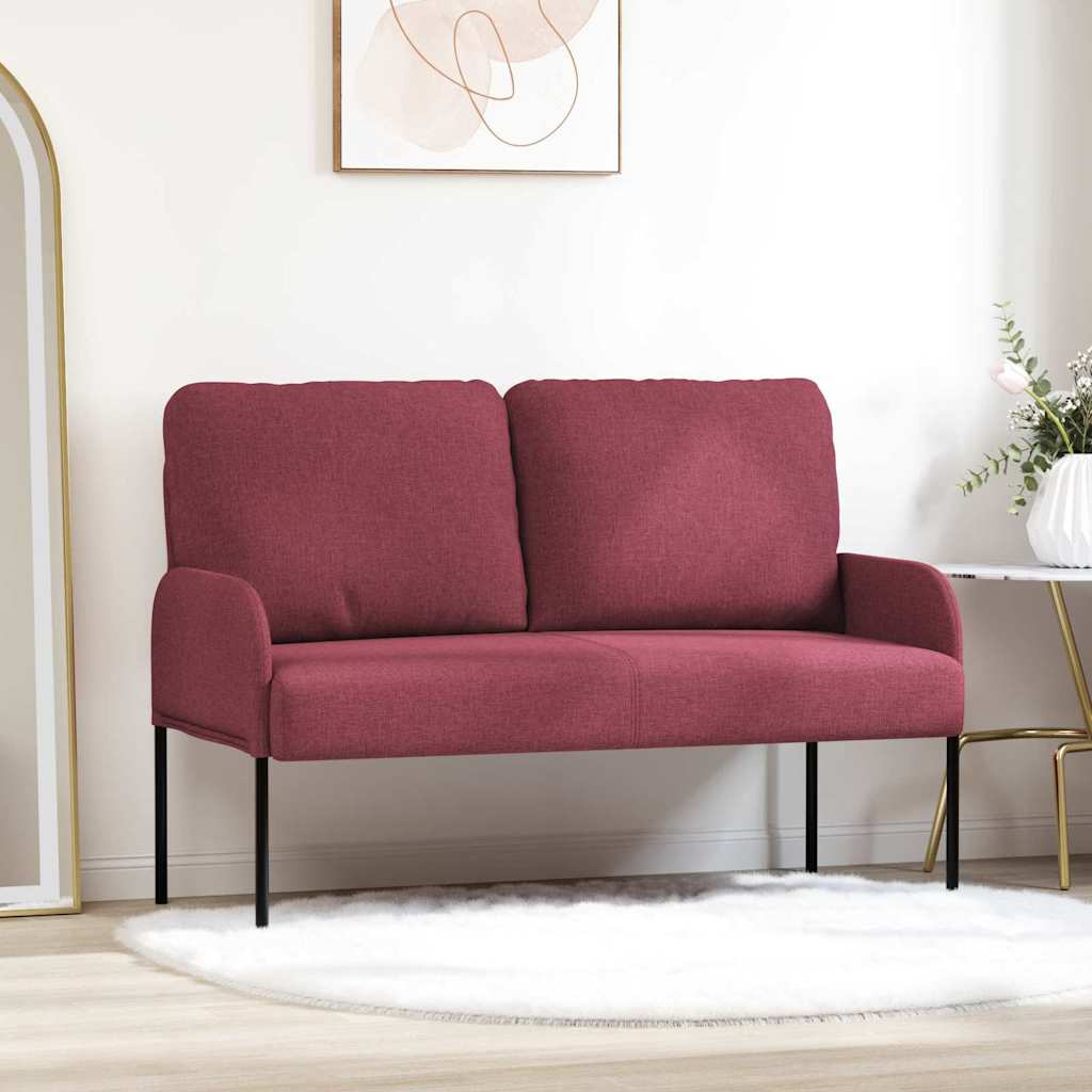 Soffor med kudde 110cm Vinröd Plywood