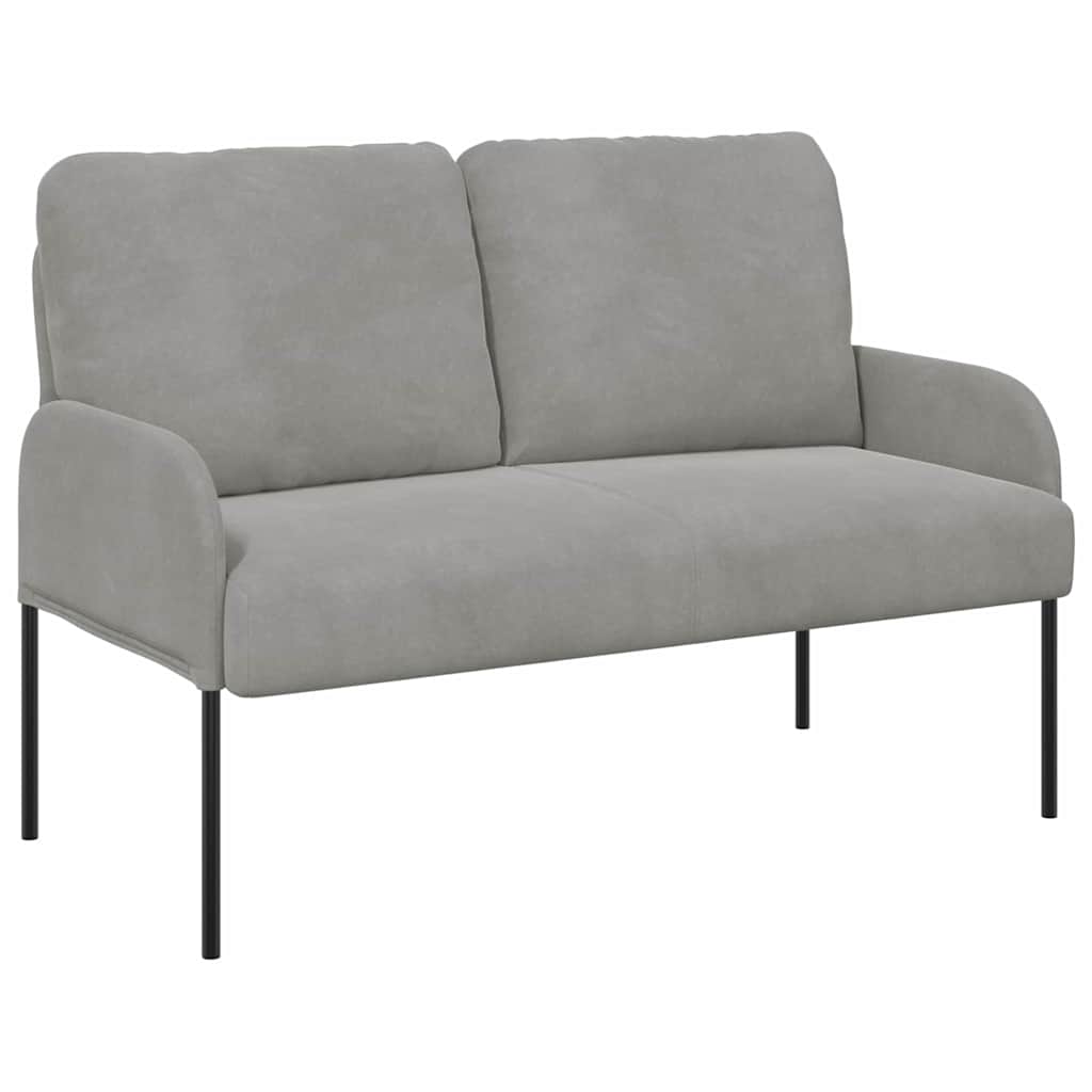 Soffor med kudde 110cm Ljusgrå Plywood