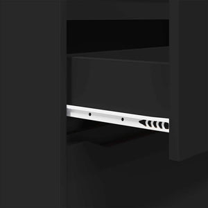 Förvaringsskåp 2 pcs Svart 80 x 48 x 105 cm Konstruerat trä