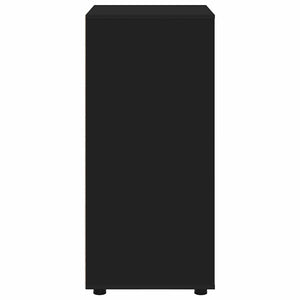 Förvaringsskåp 2 pcs Svart 60 x 48 x 105 cm Konstruerat trä