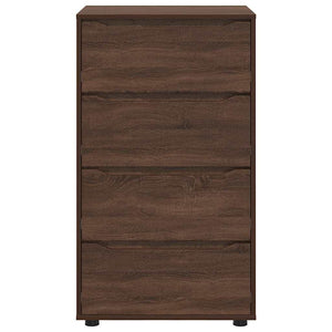 Förvaringsskåp 2 pcs Brun Ek 60 x 48 x 105 cm Konstruerat trä