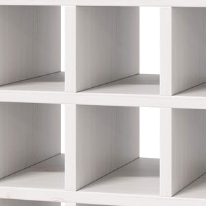 Vinställ 2 pcs Vit 56 x 25 x 56 cm Massiv furu