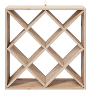 Vinställ 2 pcs Naturfärg 62 x 25 x 62 cm Massiv furu