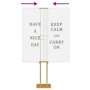 Mässmontrar 2 pcs Guld 30 x 24 x 208 cm Järn