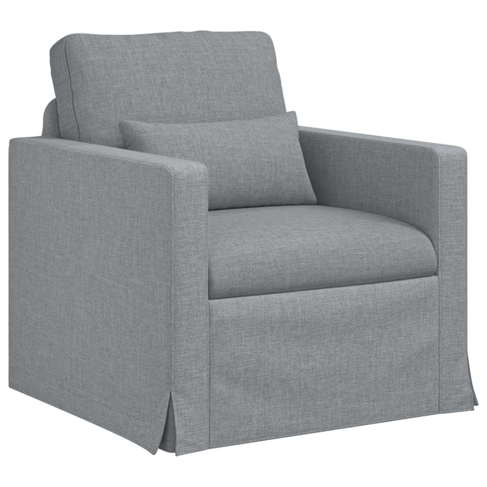 Soffa Ljusgrå 78 x 78 x 80 cm tyg