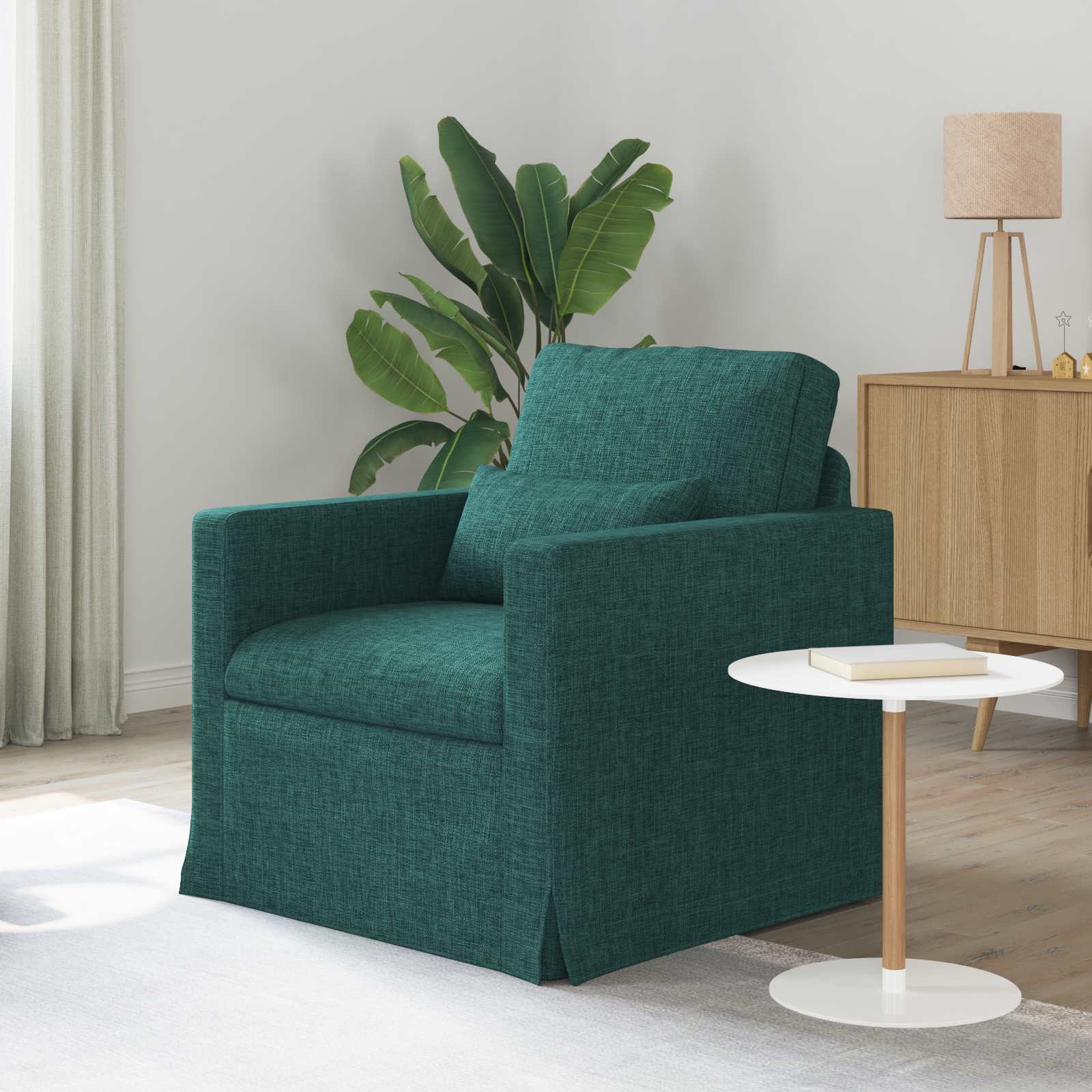 Soffa Mörkgrön 78 x 78 x 80 cm tyg