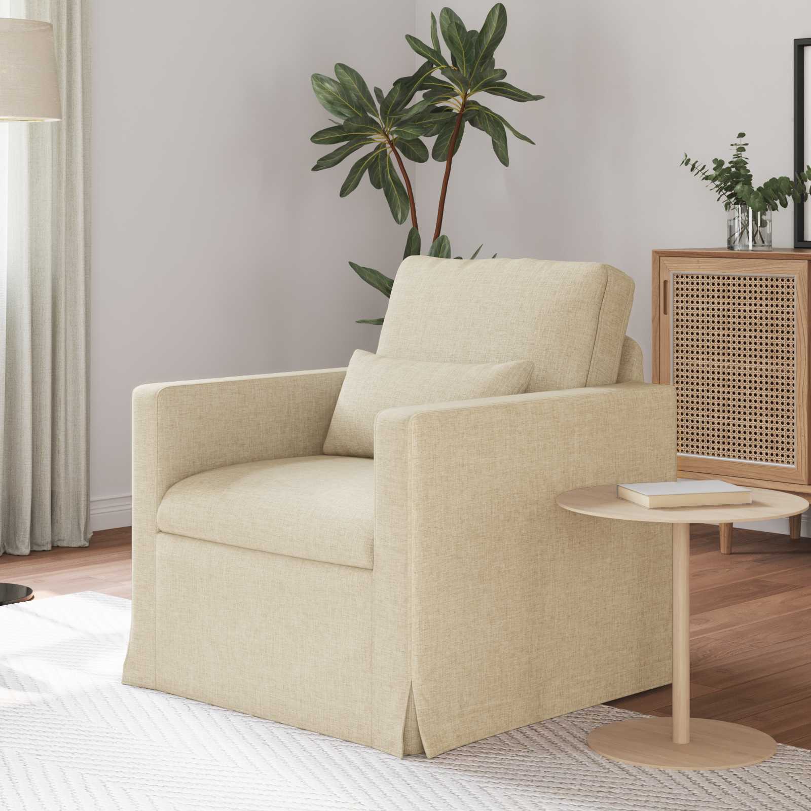 Soffa Kräm 78 x 78 x 80 cm tyg